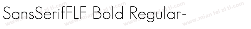 SansSerifFLF Bold Regular字体转换